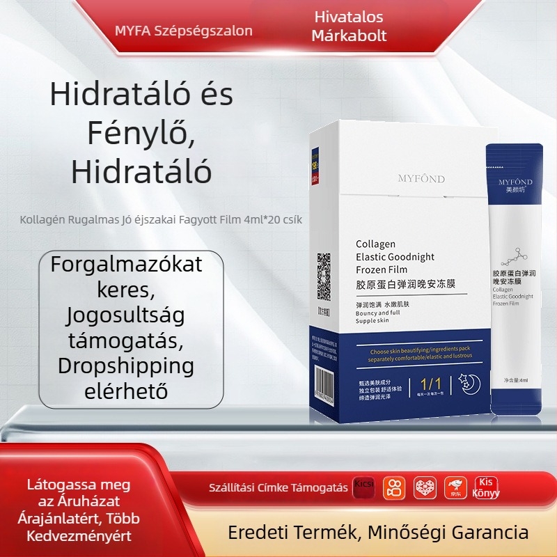 Beauty Shop Éjszakai zselés arcbőr-maszk — öblítés nélkül, hidratáló kollagénes maszk