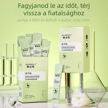 Hanboli fagyasztva szárított porból készült éjszakai maszk mély tisztításra, hidratálásra és selymes bőrre