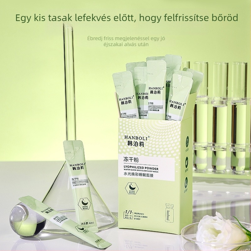 Hanboli fagyasztva szárított porból készült éjszakai maszk mély tisztításra, hidratálásra és selymes bőrre