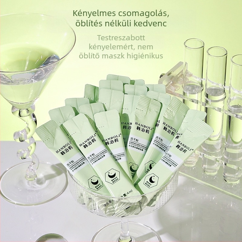 Hanboli fagyasztva szárított porból készült éjszakai maszk mély tisztításra, hidratálásra és selymes bőrre