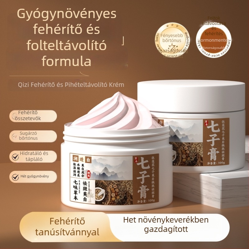 Arcmaszk agyagból – fehérítés, szeplők eltávolítása; 100 ml; 3 év szavatosság; speciálisan felhasználásra szánt kozmetikum; termék neve: Yi Lotus hétmagos fehérítés, megújítás és szeplő elleni krém