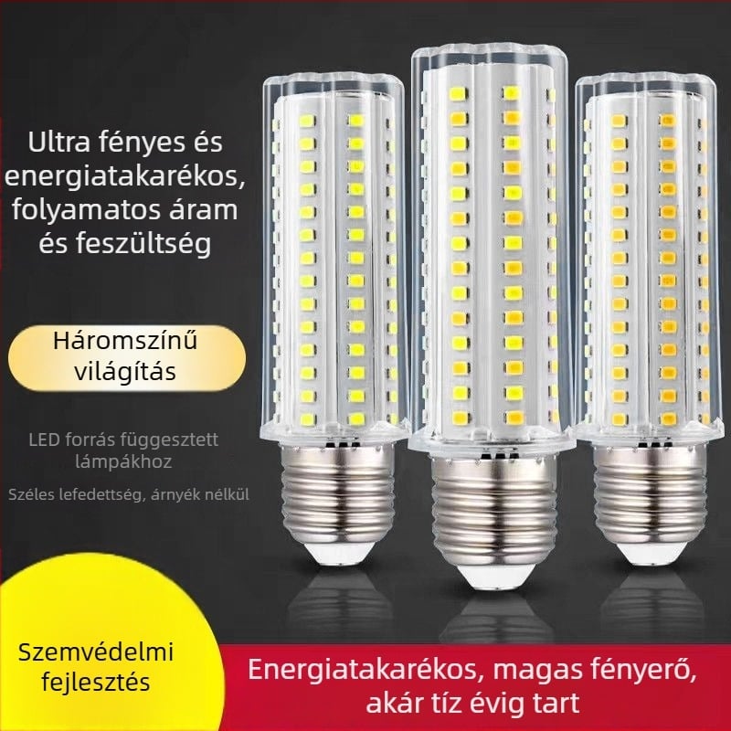 LED kukorica lámpa – szemvédő, villogásmentes, 20W • 112 LED • 2000 lm • 360° fénycsóva • E27 foglalat