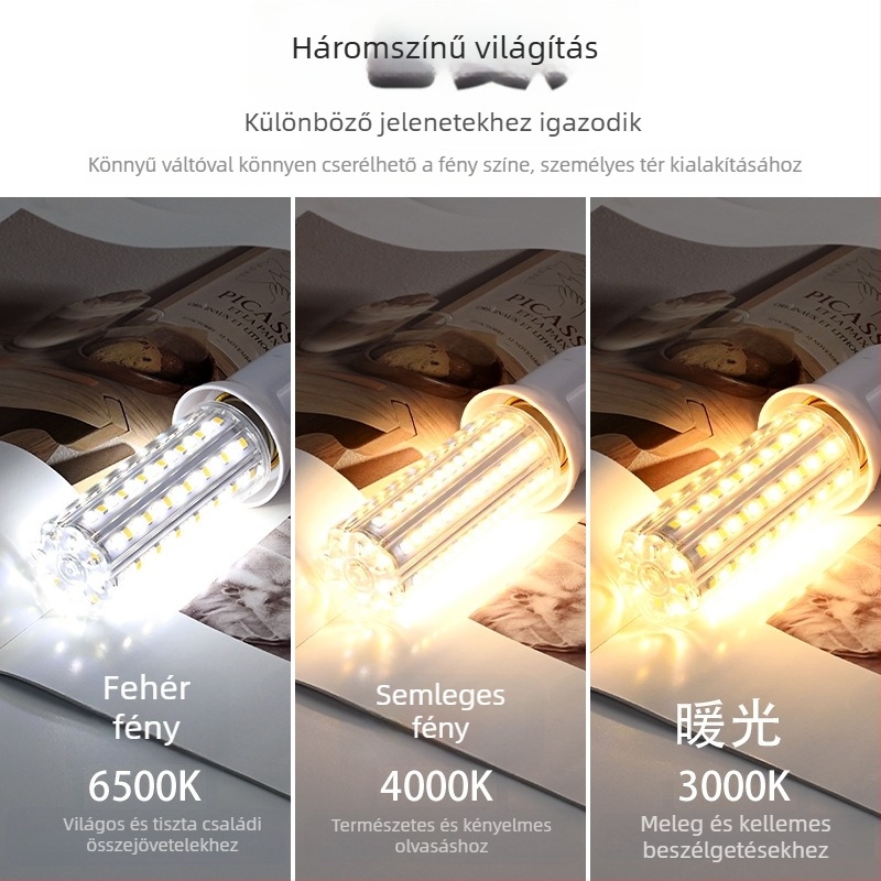 LED kukorica lámpa – szemvédő, villogásmentes, 20W • 112 LED • 2000 lm • 360° fénycsóva • E27 foglalat