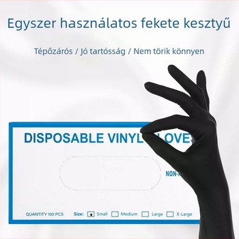Egyszer használatos védőkesztyűk - latex, kozmetikai és félpermanens tetováláshoz, általános használatra (50 db)