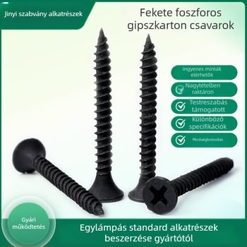 Önmenetes csavarok süllyesztett fejű, foszfátolt felületű, szénacél 1022, 8,8-as osztály, GB/T 14210-1993 szabvány