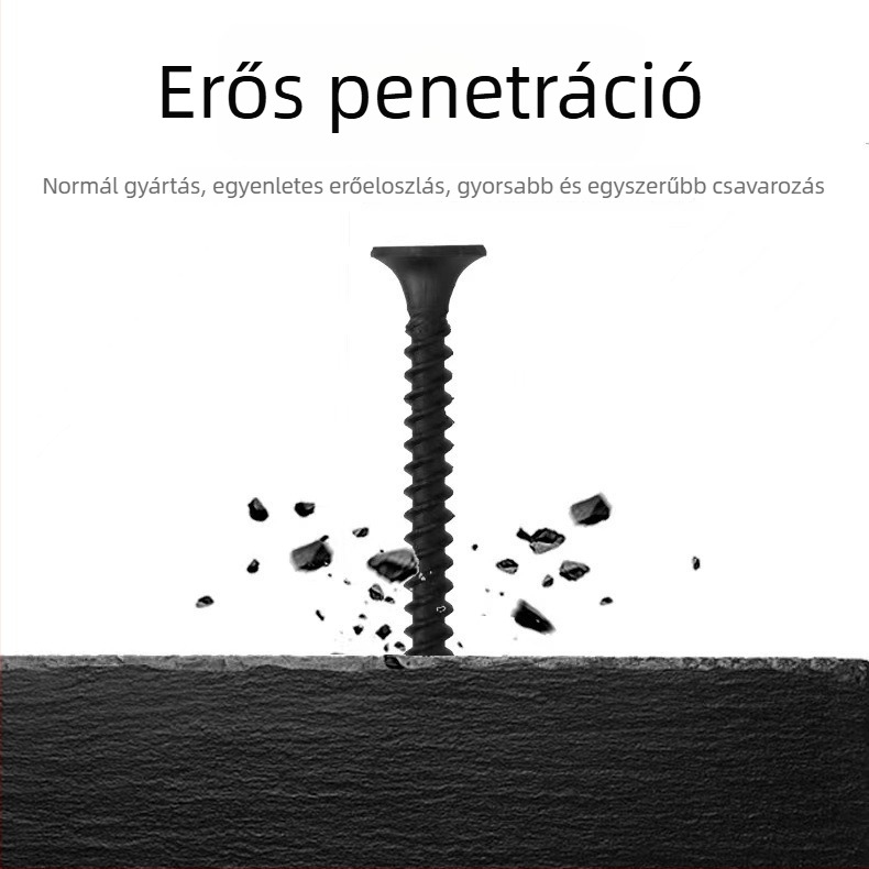Önmenetes csavarok süllyesztett fejű, foszfátolt felületű, szénacél 1022, 8,8-as osztály, GB/T 14210-1993 szabvány