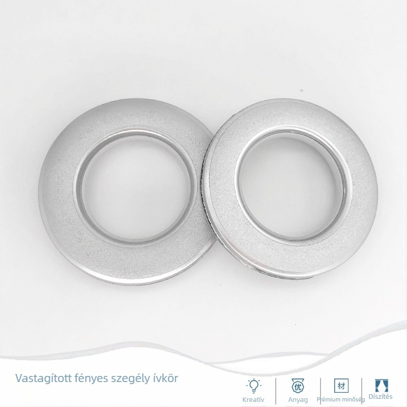 PP függönygyűrű – megerősített, perforált gyűrű, függönycsat, Anyag: PP, Stílus: Modern minimalizmus, Nem személyre szabható