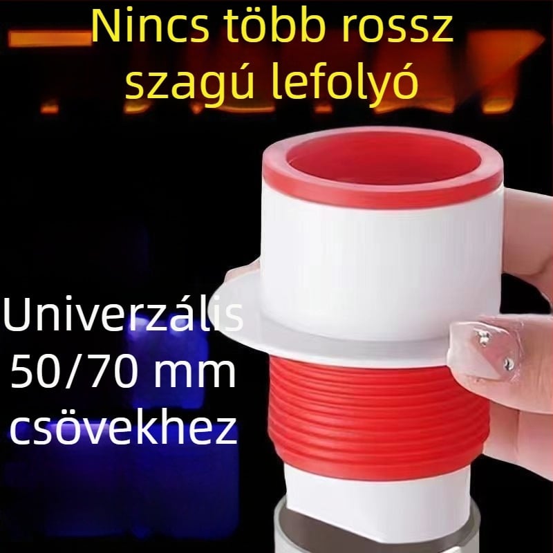 Műanyagból készült blokkolt padlólefolyó anti-odor tömítéssel és visszafolyás elleni szeleppel, brit stílusú csatornázás