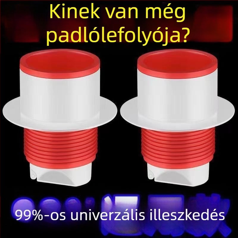 Műanyagból készült blokkolt padlólefolyó anti-odor tömítéssel és visszafolyás elleni szeleppel, brit stílusú csatornázás