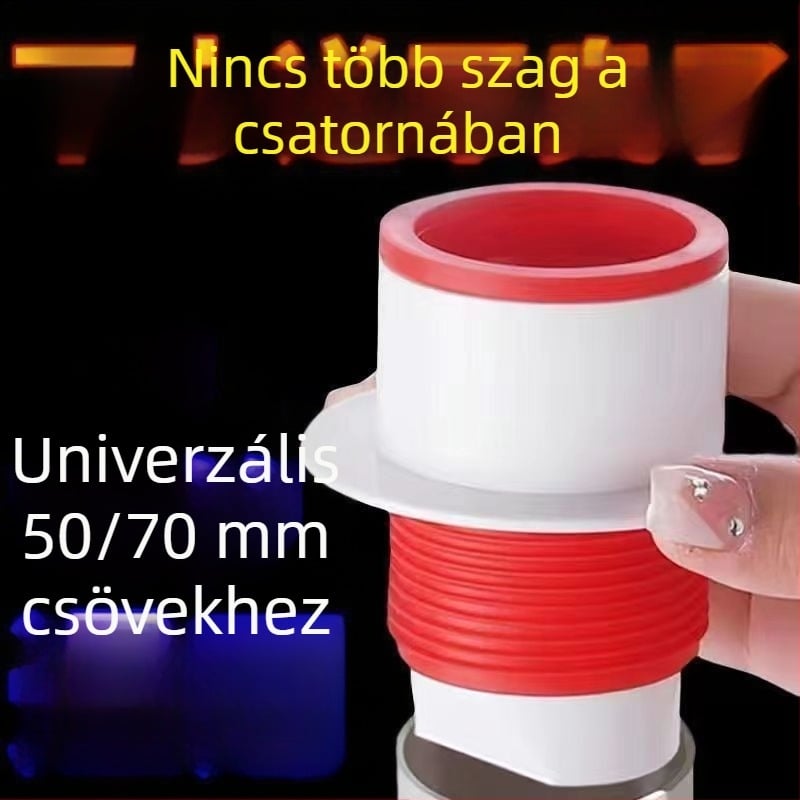 Műanyagból készült blokkolt padlólefolyó anti-odor tömítéssel és visszafolyás elleni szeleppel, brit stílusú csatornázás