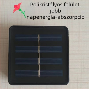 Napelemes kültéri LED-sorfények, virágalakú, IP44, Modell 112, Bemenő feszültség ≤36V