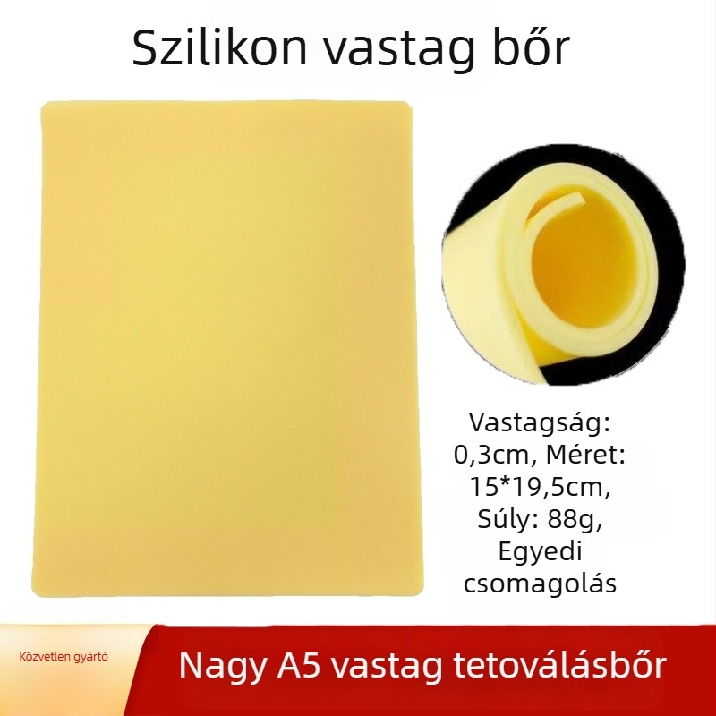 Gyakorló bőr tetováláshoz, puha szilikon felület, 3 mm vastagság, üres felület a szemöldök tetoválásához, kezdőknek