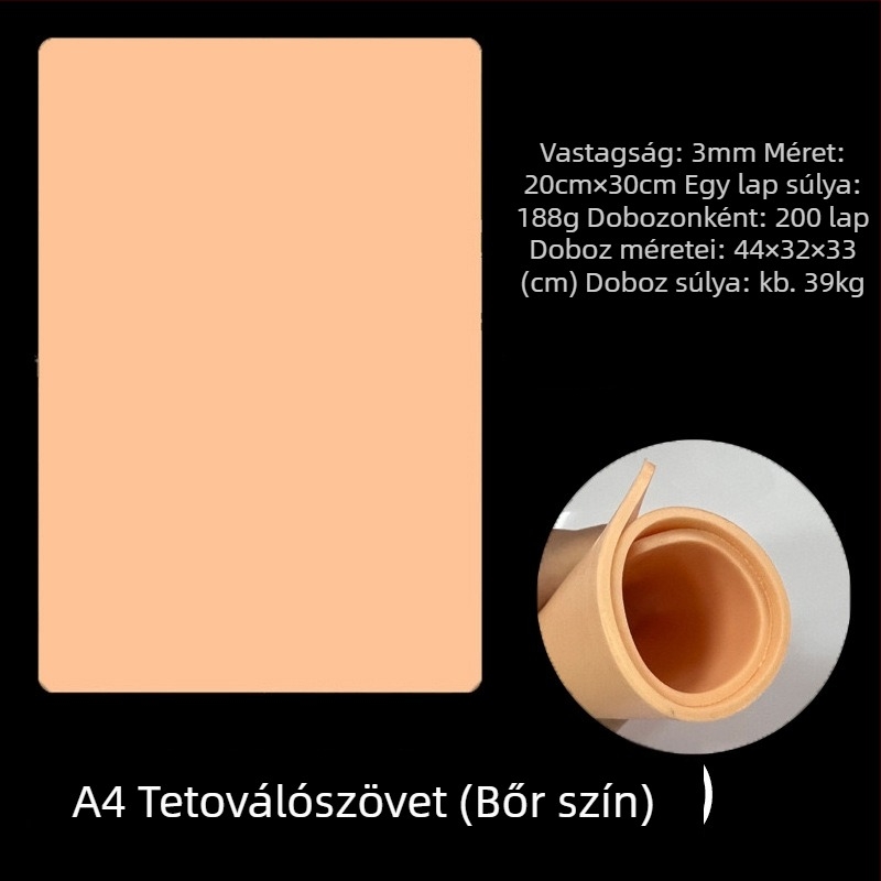 Tattoo gyakorló bőr – Szilikon, általános felhasználás, Eredet: Guangzhou, Termékkód: Tattoo Practice Skin