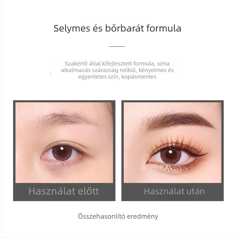 Kétfejű kézi kozmetikai tetováló toll szemöldök és szemhéj vonalhoz, Famisoo márka, félpermanens pozícionálás