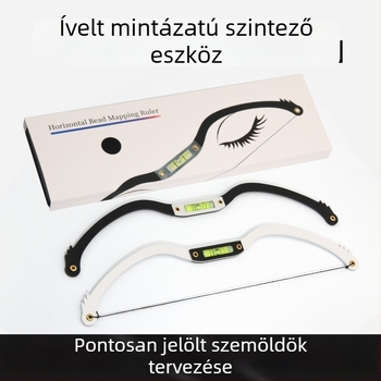 Szemöldök design eszköz vízszintes szint és szimmetria vonalzóval félpermanens szemöldök tetováláshoz – Márka: hazai márka; Mindenki számára alkalmas; Nincs magánmárka.