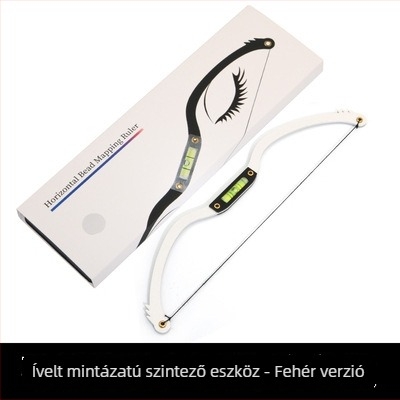 Szemöldök design eszköz vízszintes szint és szimmetria vonalzóval félpermanens szemöldök tetováláshoz – Márka: hazai márka; Mindenki számára alkalmas; Nincs magánmárka.
