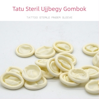 Egyszer használatos latex ujjvédők ajakfehérítéshez és szemöldök festéséhez, 250 db