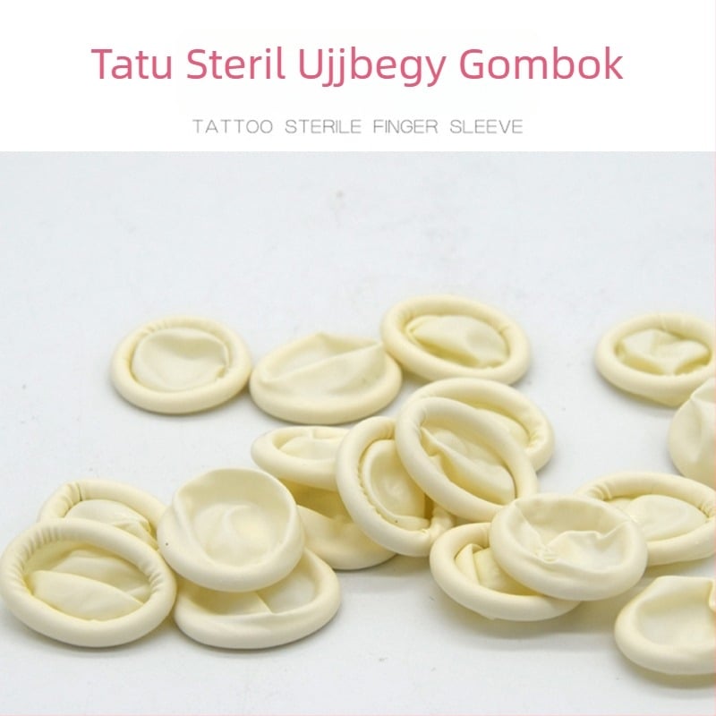 Egyszer használatos latex ujjvédők ajakfehérítéshez és szemöldök festéséhez, 250 db