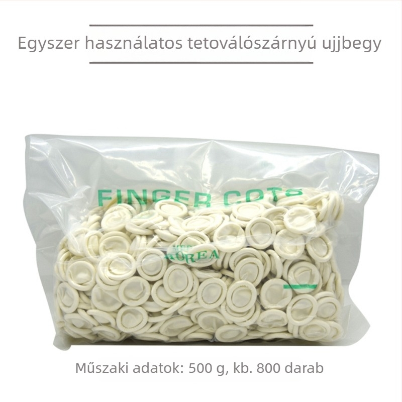 Egyszer használatos latex ujjvédők ajakfehérítéshez és szemöldök festéséhez, 250 db
