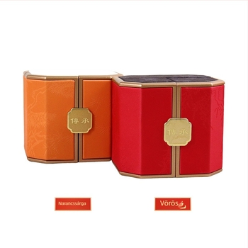 Kínai stílusú ékszerdoboz kettős kijelzővel, műanyag doboz + PU bőr, ékszerek csomagolása