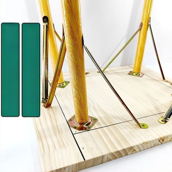 Étkezőasztal láb ferde támasz csatlakozó, vas, modern minimalist stílus, háromszöges tartó