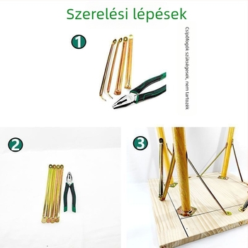 Étkezőasztal láb ferde támasz csatlakozó, vas, modern minimalist stílus, háromszöges tartó