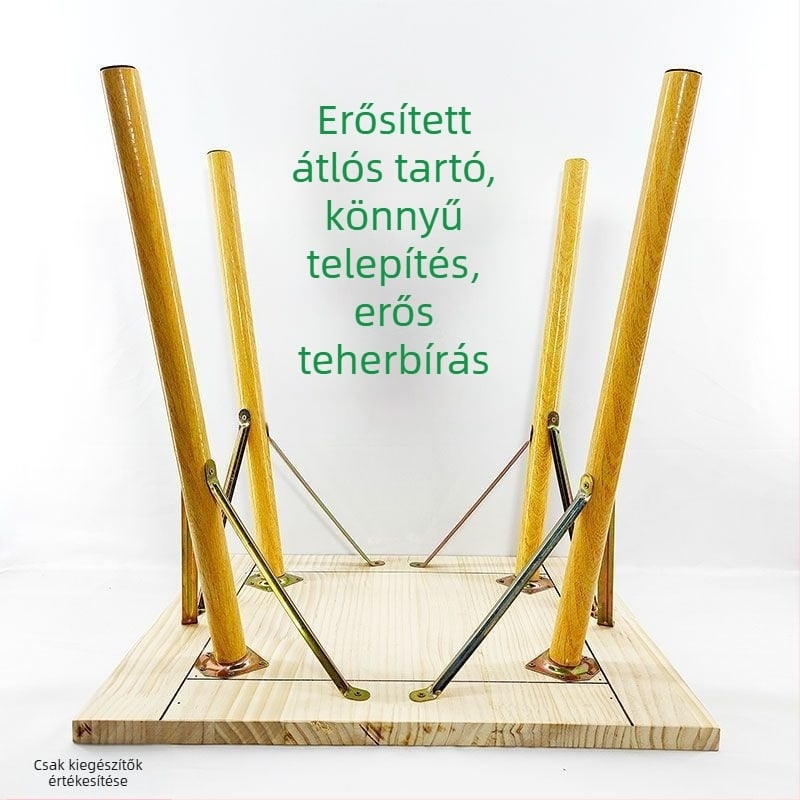 Étkezőasztal láb ferde támasz csatlakozó, vas, modern minimalist stílus, háromszöges tartó