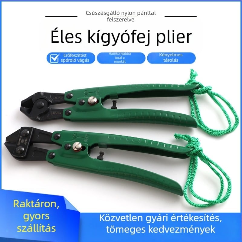 Drótvágó fogó a szálak vágására – Vas, Fémmunkához, Tömeg 0.35