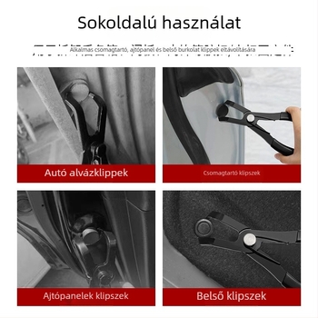 QST EXPRESS Autó belső panel bontó fogó — csúszásmentes PVC markolat, szénacél