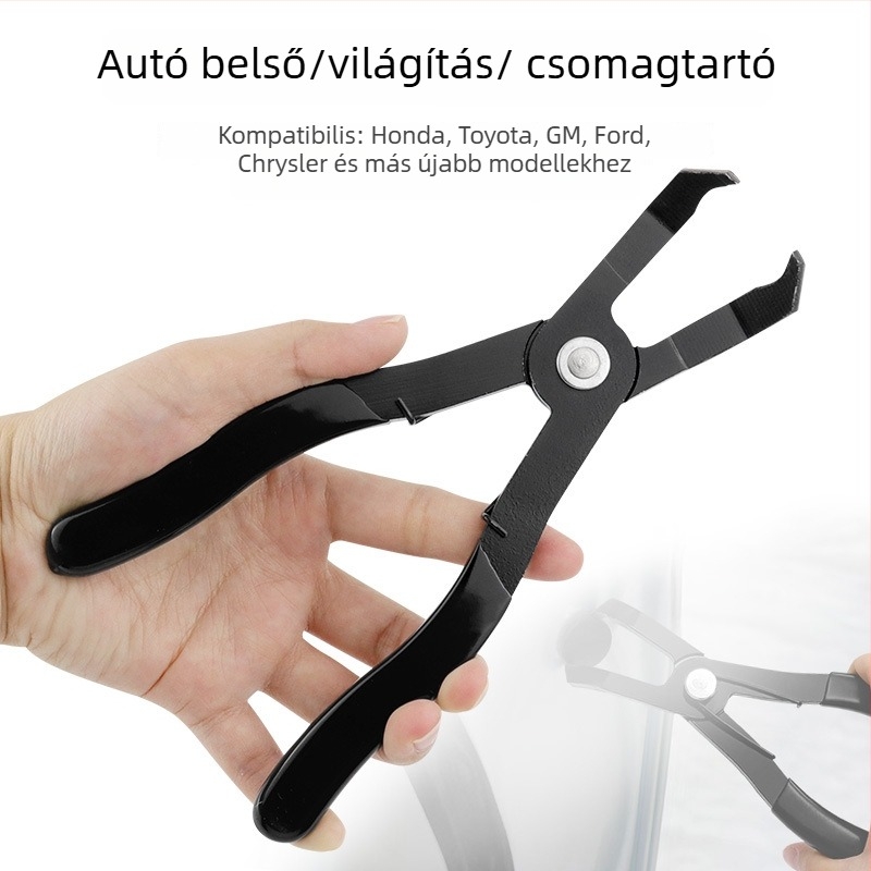 QST EXPRESS Autó belső panel bontó fogó — csúszásmentes PVC markolat, szénacél