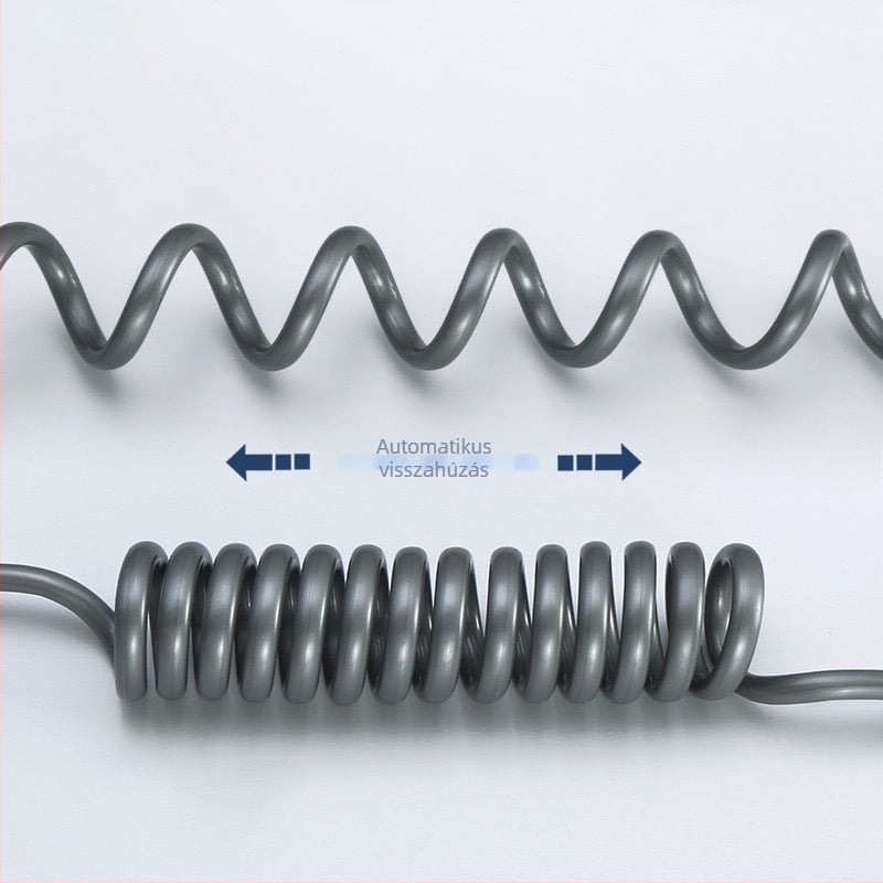 WC-szórópisztoly PU tömlővel, spirálos felszerelés, teleszkópos kialakítás, modern minimalist stílus