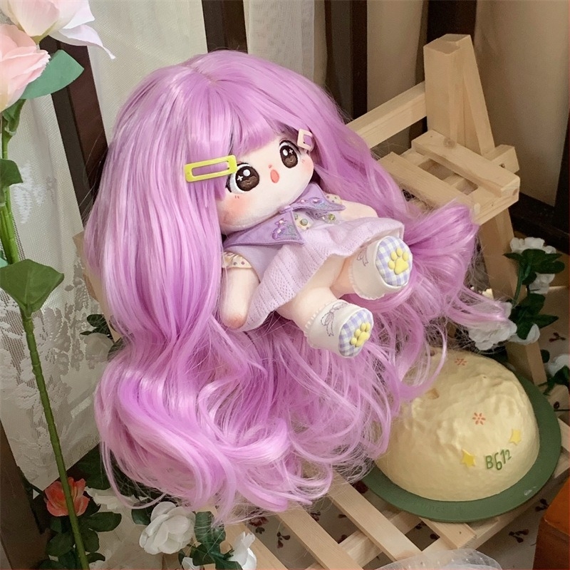 Baba paróka — koreai stílus, göndör haj, hőálló rostok, selymes textúra, Qi frufru