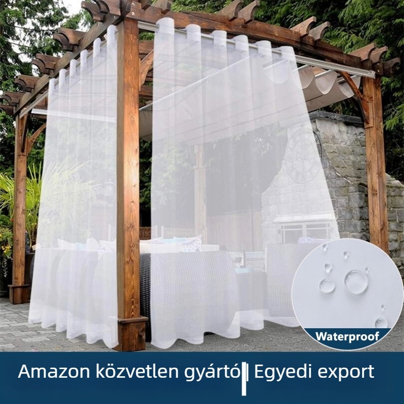 Kültéri poliészter ablakháló, 40–70%-os árnyékolás, erkély és kereskedelmi helyiségek számára, modern minimalizmus