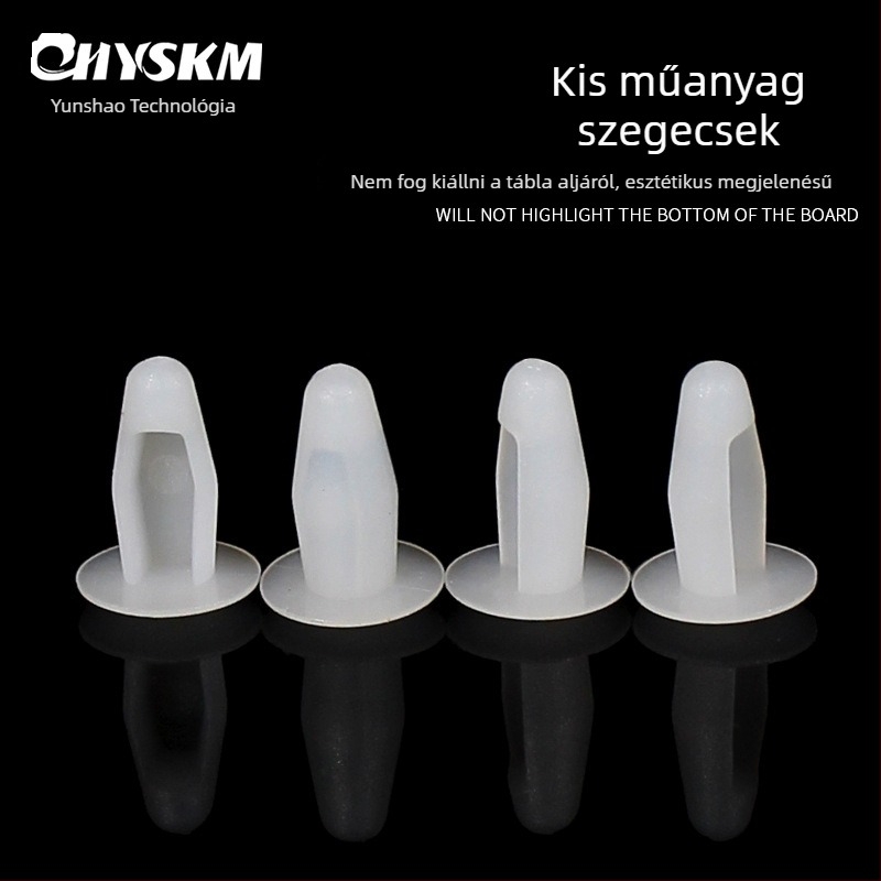 Nylon szegecs PCB és géplemezek fixálására – LRD-04, anyag: Nylon, típus: szegecs