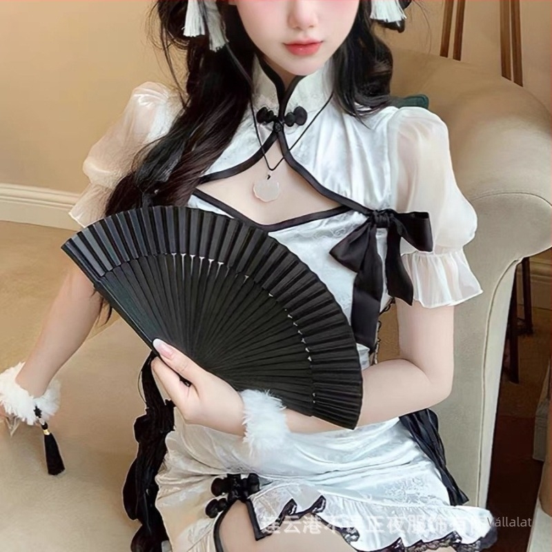 Kínai stílusú pizsama készlet, poliészter anyag, 90–95%, nőknek.