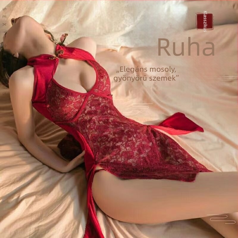 Cheongsam fehérnemű, kivágott dekoltázs, poliészter, 95–100% poliészter, Momoichiro