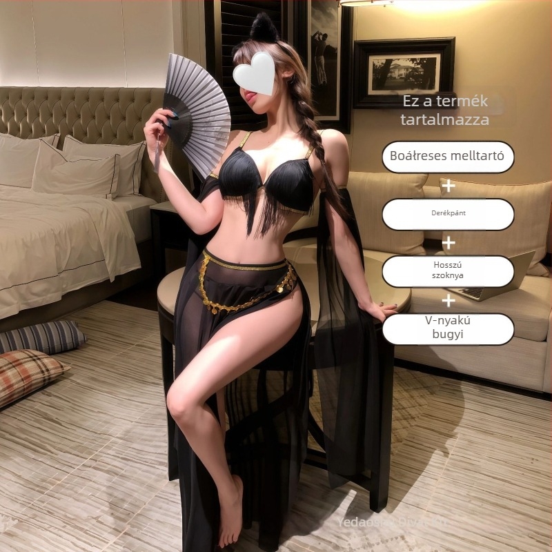 Han-dinasztia által inspirált hálócos cosplay fehérnemű ruha, hárompontos stílus, poliészter 90–95%, nőknek, Daiya mei