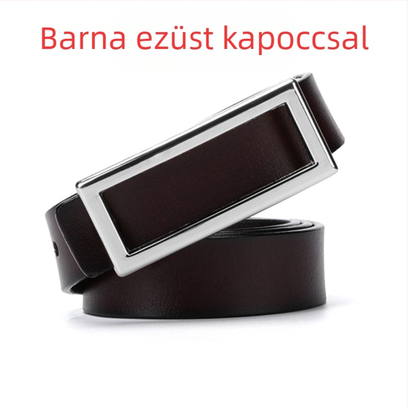 Női öv – Koreai stílus, bőr split cowhide kivitel transfernyomással, ötvözet övcsat, könnyű dizájn, Yi Yang Leather Goods