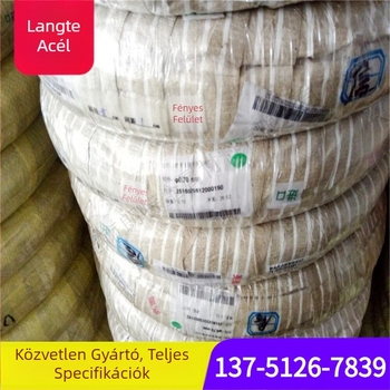 Puha rozsdamentes acél huzal, hidrogén-anneált, 304/316/202/201, 2B fényes felület, egyenesítés-polírozás-elektrogalvanizálás