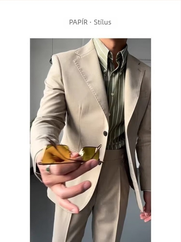 Hosszú ujjú ing, csíkos minta, laza szabás, rever gallér, légáteresztő poliészter