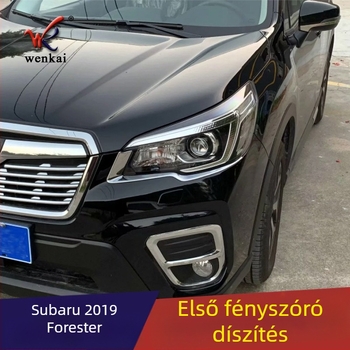 Dekoratív fényszóró szemöldök keret a Subaru Forester 2019-hez, Wen Kai WK-877, ABS