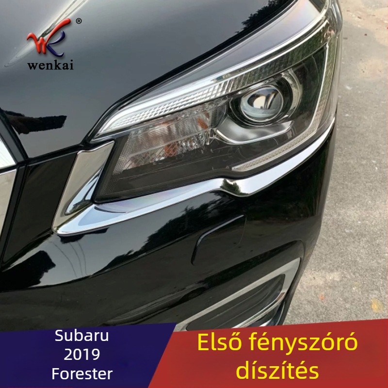 Dekoratív fényszóró szemöldök keret a Subaru Forester 2019-hez, Wen Kai WK-877, ABS