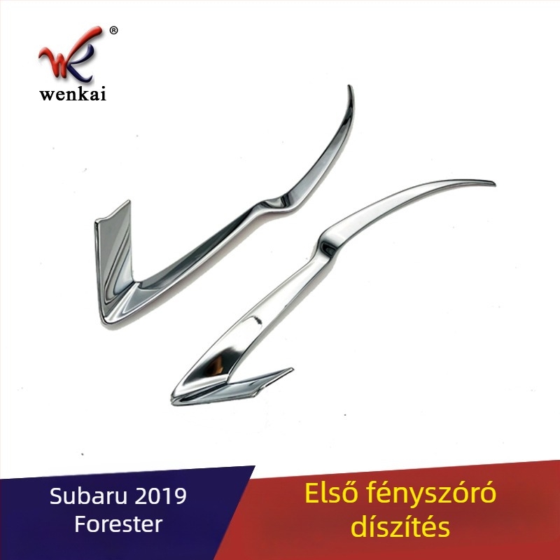 Dekoratív fényszóró szemöldök keret a Subaru Forester 2019-hez, Wen Kai WK-877, ABS