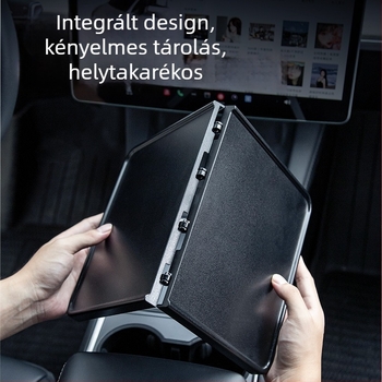 Tesla Model 3/Y összecsukható középkonzol tálca – Multifunkcionális, műanyag, szerelés: Egyéb