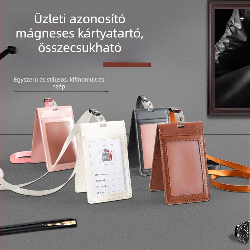 Yue Lu kártyatartó PU bőrből – Modern minimalista stílus, PU bélés