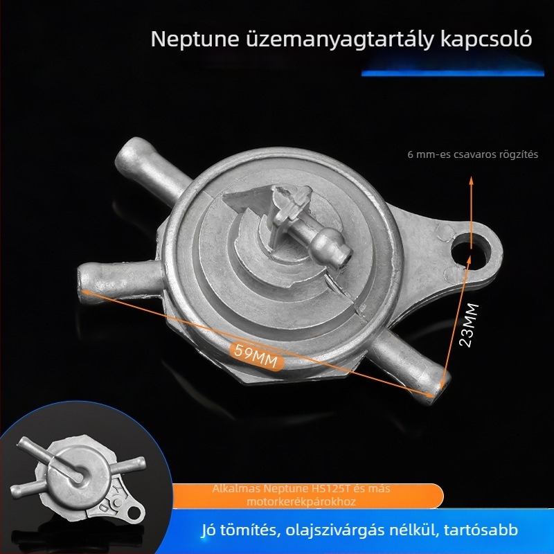 Üzemanyag-tank kapcsoló — Mogelon Neptune modell, üzemanyagáram-vezérlés (funkció: be/kikapcsolás)