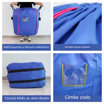 Függő tároló táska - poliészter, többszörös felhasználású, modern minimalista stílus, alkalmas ruházatra és kozmetikumokra