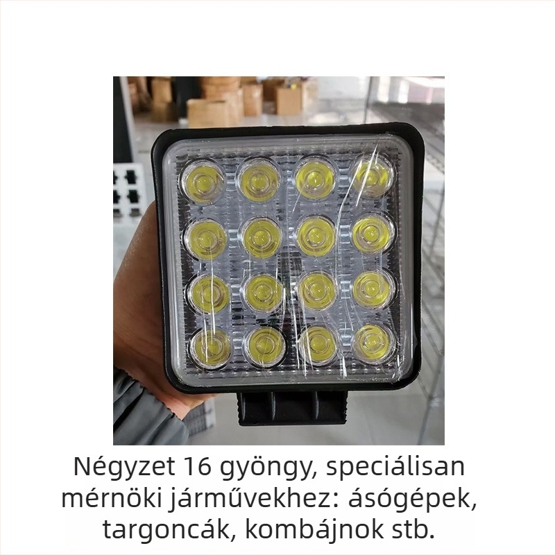 Teherautó LED spotlámpa – működik 12–80V, 20–120W, IP68 alumínium ház, nagy fényerő, élettartam >50 000 óra