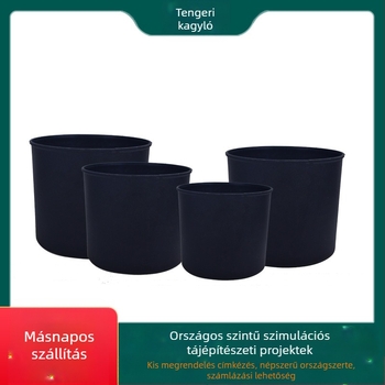 Műanyag virágtartó, álló, skandináv stílus, kézzel készült, utánzat dizájn
