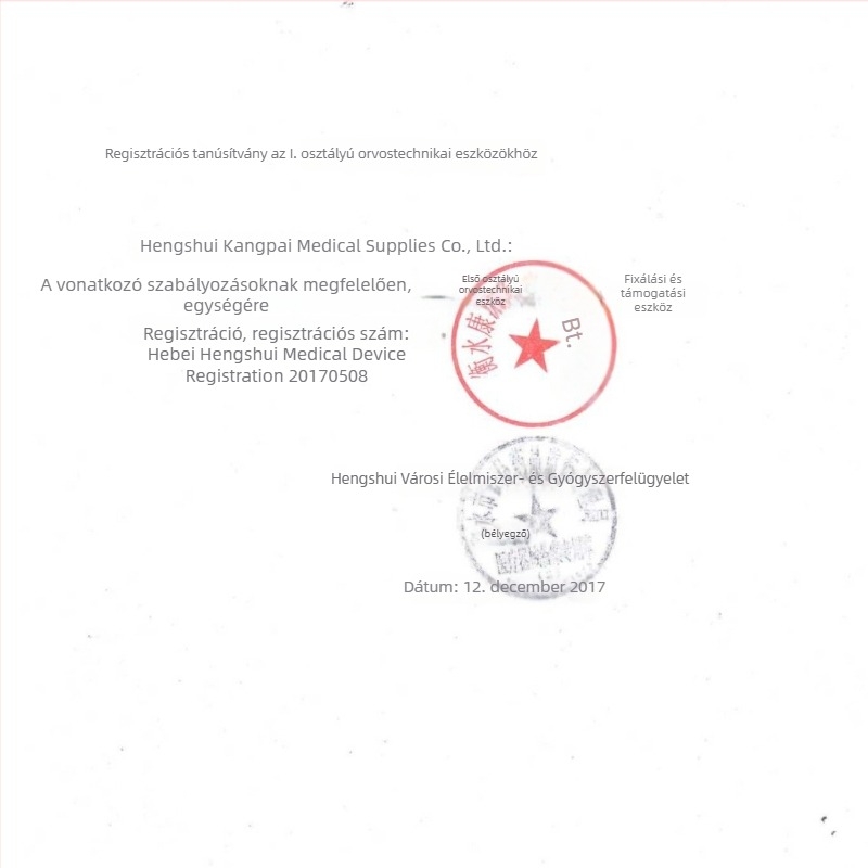 Polimer védőeszköz nyakmerevítő kerámiás fűtéssel, nyaki trakciós készülék